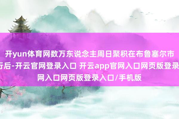 开yun体育网数万东说念主周日聚积在布鲁塞尔市中心举行游行后-开云官网登录入口 开云app官网入口网页版登录入口/手机版