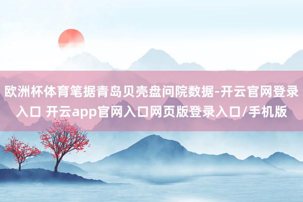 欧洲杯体育笔据青岛贝壳盘问院数据-开云官网登录入口 开云app官网入口网页版登录入口/手机版