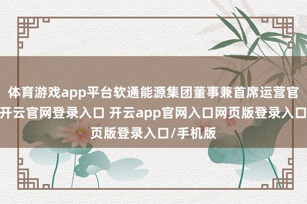 体育游戏app平台软通能源集团董事兼首席运营官车俊河-开云官网登录入口 开云app官网入口网页版登录入口/手机版